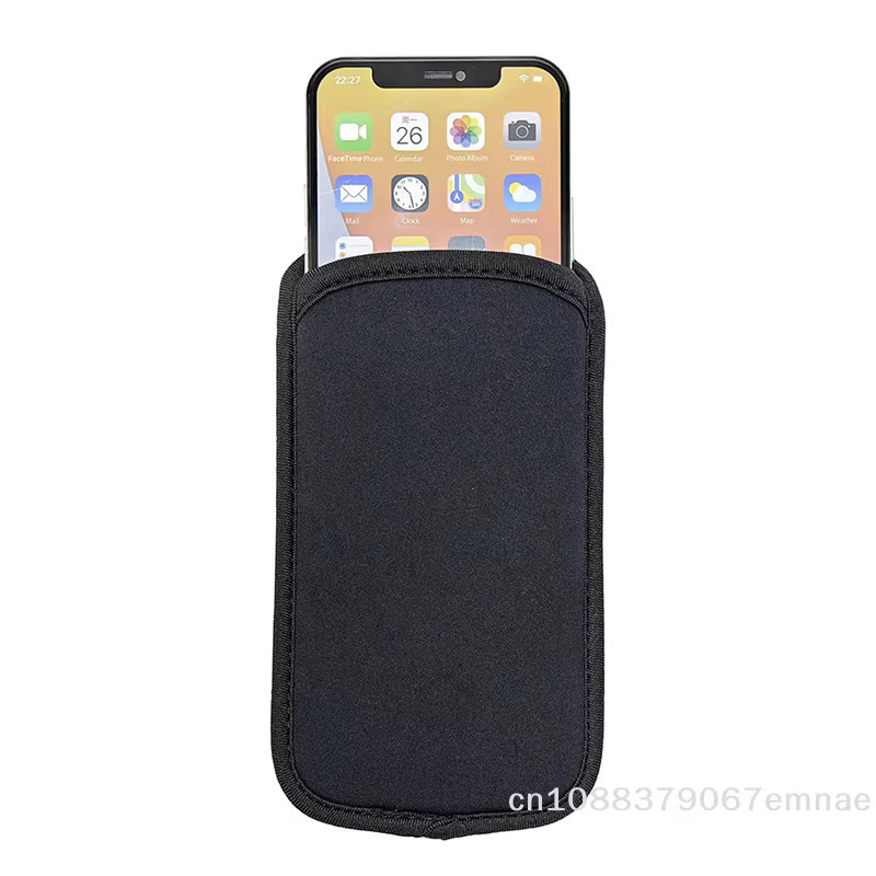 JETTING Wasserdichte Neopren Handytasche in Schwarz, stoßfest und kratzresistent für Smartphones von 6,3 bis 7,2 Zoll - Bild 3