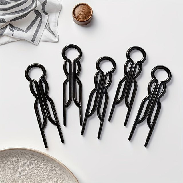 Haarspangen-Set, Oval, Matt, Gray, Damen - Bild 1
