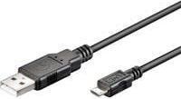 goobay USB 2.0 Kabel USB-A auf Micro-USB in Schwarz - Bild 1