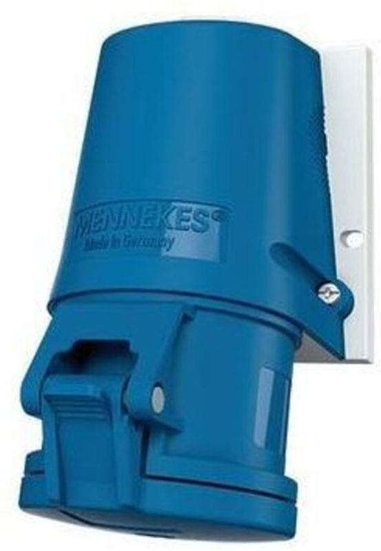 Mennekes TwinCONTACT Wanddose 32A 3p 6h 230V IP44 Blau - Bild 2