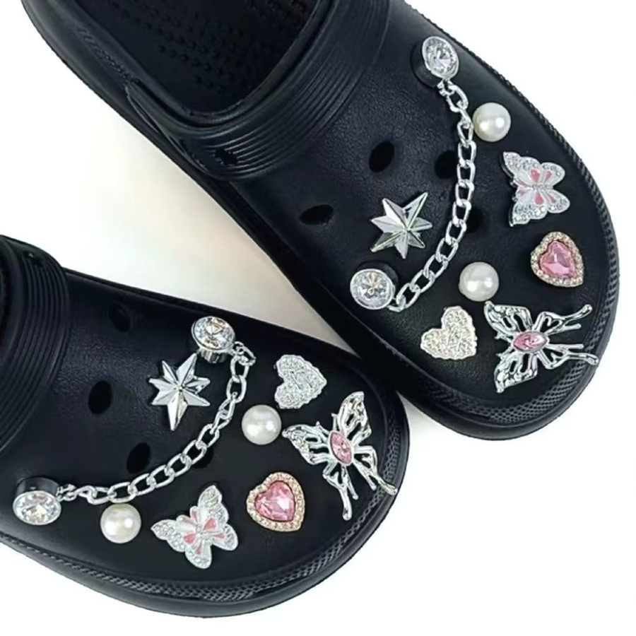 FHLDING Schuh-Charm-Set, silber, Diamant, 16-teilig - Bild 5