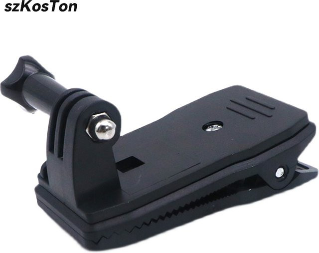 SZKOSTON Rucksack Strap Clip Halterung für GoPro, Insta360 und DJI Action in Schwarz - Bild 1