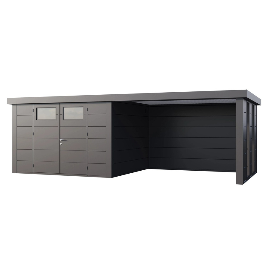Telluria Gerätehaus Classico in Silber mit Außenmaß B: 692 cm, H: 219 cm, T: 318 cm - Bild 2
