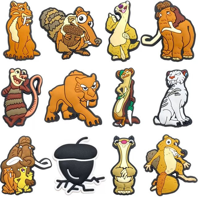 Schuhanhänger Ice Age, Cartoon Schuhe Zubehör, Kinder - Bild 1