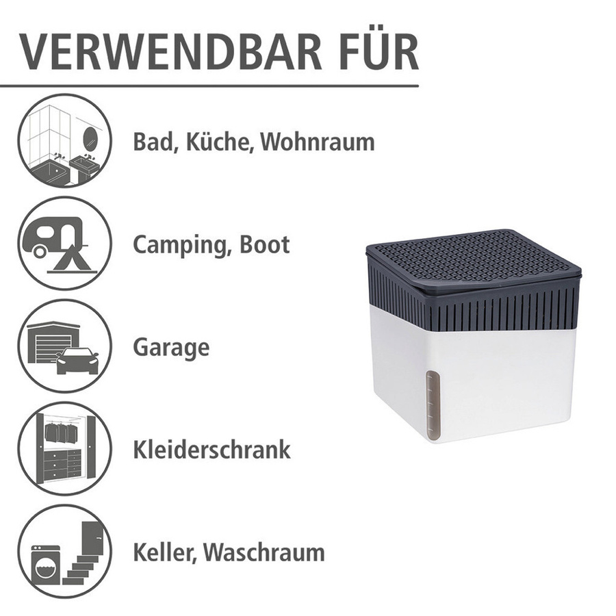 WENKO Luftentfeuchter aus Kunststoff in Weiß und Grau - Bild 2