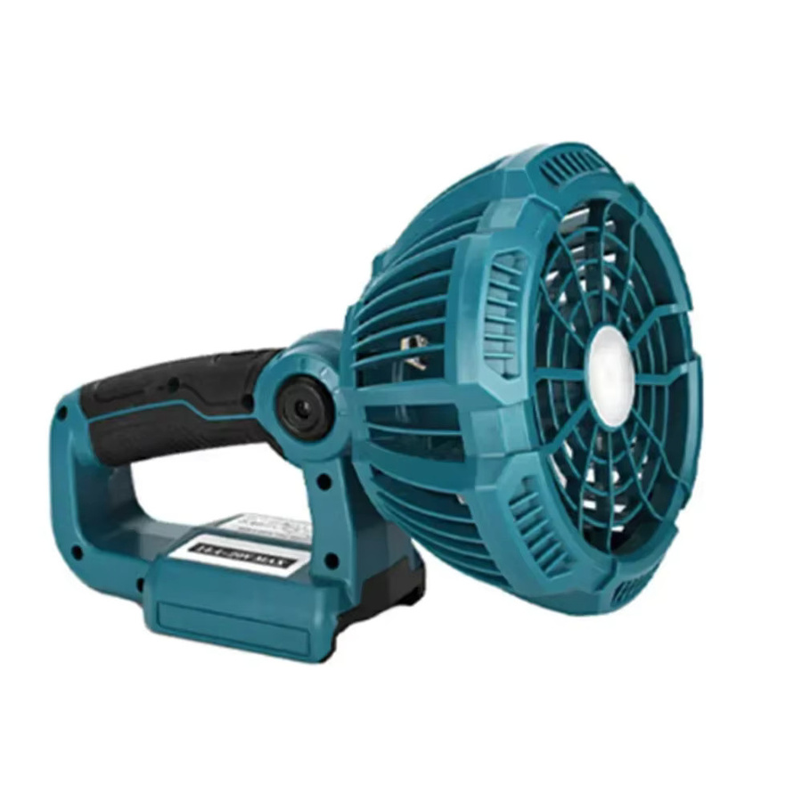 Alasicka Multifunktions-Campingventilator mit LED-Licht und Fernbedienung, Blau, kompatibel mit Makita 14,4-18V Li-Ion Akku - Bild 2
