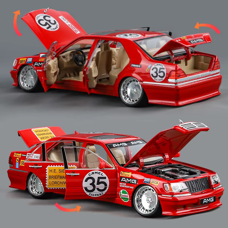 Maisto W140 320SEL, Modellauto, 1:24, Metall, mit Licht und Sound - Bild 3