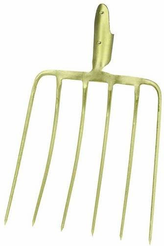 Ideal Maisgabel mit 6 Zinken und aufgebogenen Außenzinken in Gold, Arbeitsbreite: 32 cm - Bild 1