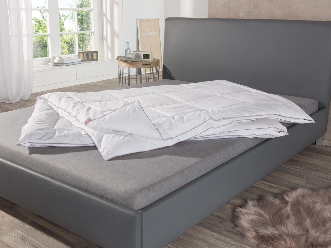 Concord Smart Vierjahreszeiten-Steppbett aus weißer Polyester-Microfaser, B/T: 135 x 200 cm - Bild 2