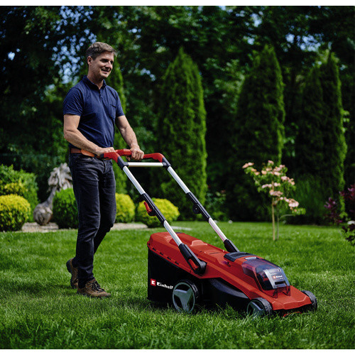 Einhell Professional Akku-Rasenmäher GE-CM 36/41 Li Solo Power X-Change in Rot/Schwarz mit 41 cm Schnittbreite und 50 l Grasfangkorb - Bild 4