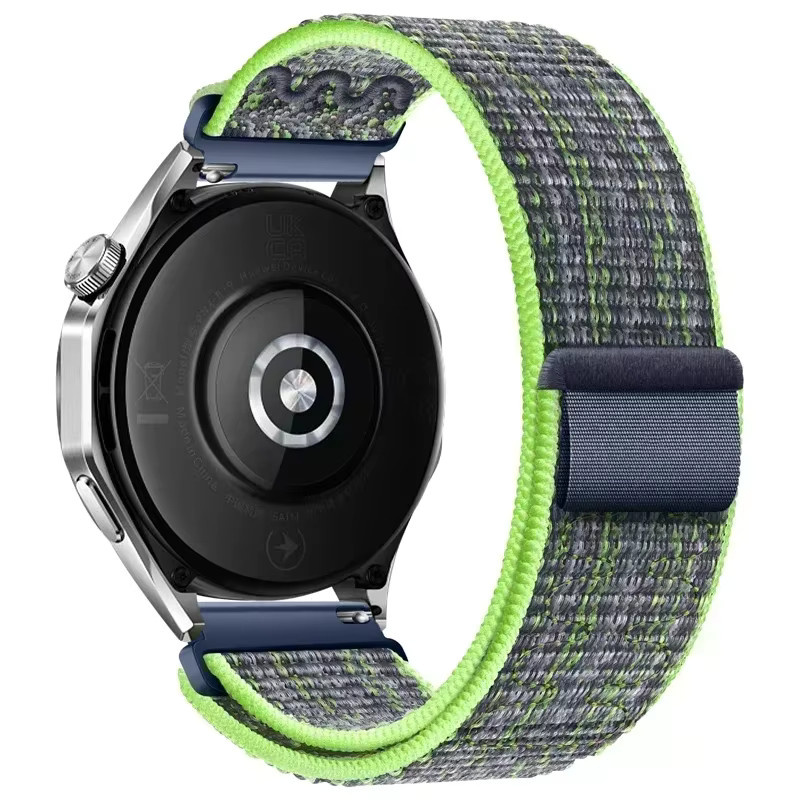 KOSPET Uhrenarmband Stickerei Nylon Schleife, 22 mm, Schwarz, Unisex - Bild 3