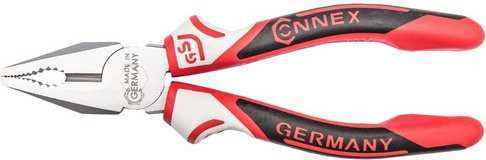 Connex Kombizange in Rot, Silber und Schwarz, Länge: 16 cm - Bild 1