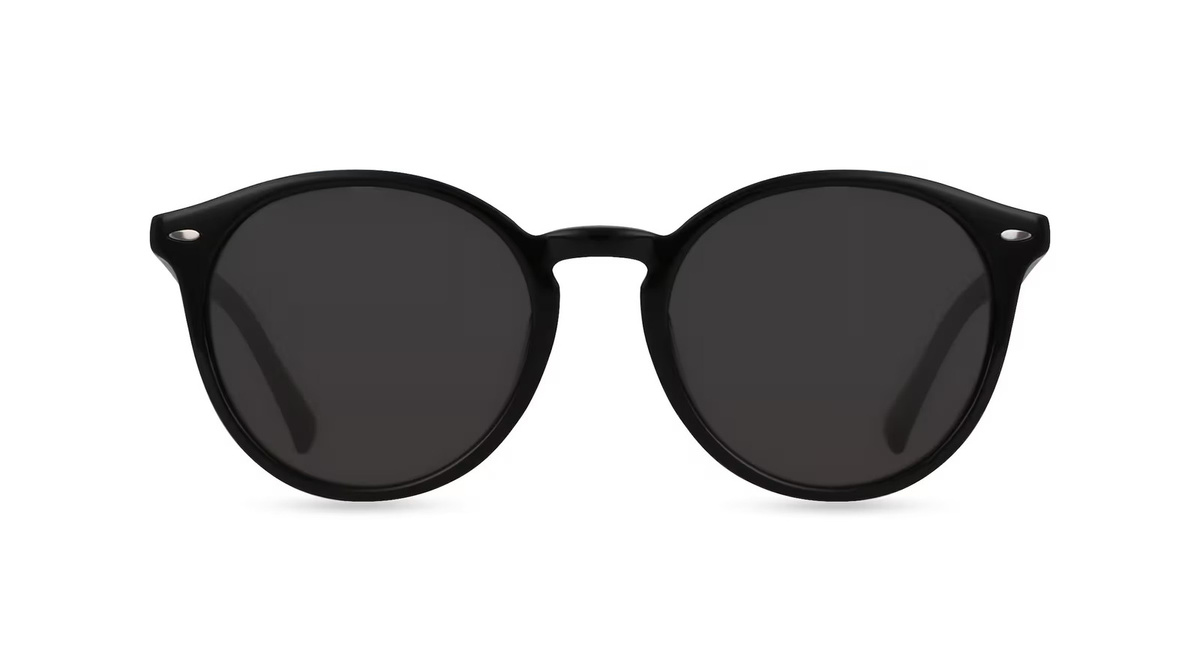Fielmann BD 474 SUN Sonnenbrille, Vollrand, Rund, Acetat, Unisex, Schwarz - Bild 1