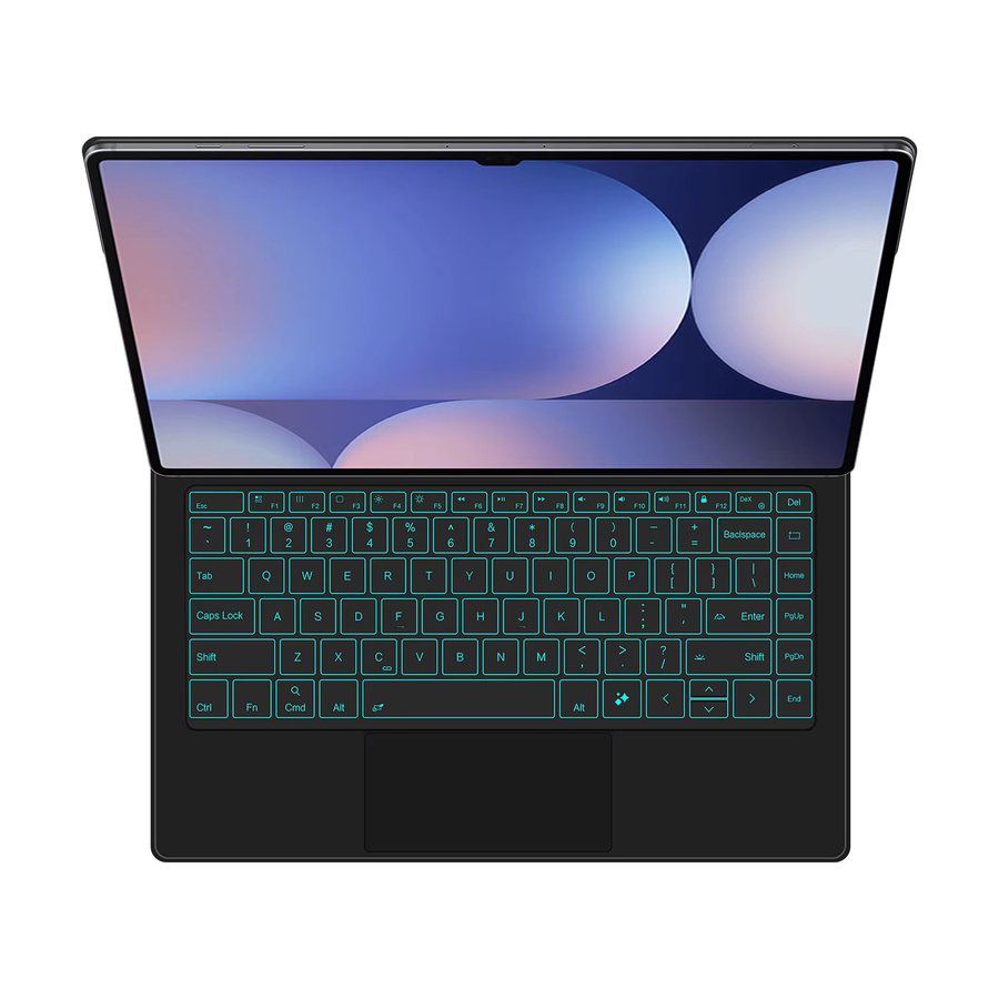Magische Smart Magnetic Book Cover Folio Tastaturhülle für Samsung Galaxy Tab S10 Ultra, S9 Ultra und S8 Ultra 14,6 Zoll in Schwarz oder Weiß - Bild 3