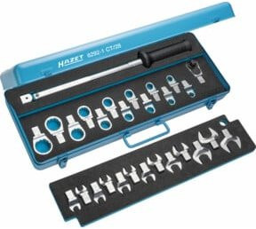 Hazet Drehmoment-Werkzeug-Satz 6292-1CT/28 mit 28 Werkzeugen und Einsteck-Vierkant 14 x 18 mm in Blau - Bild 1