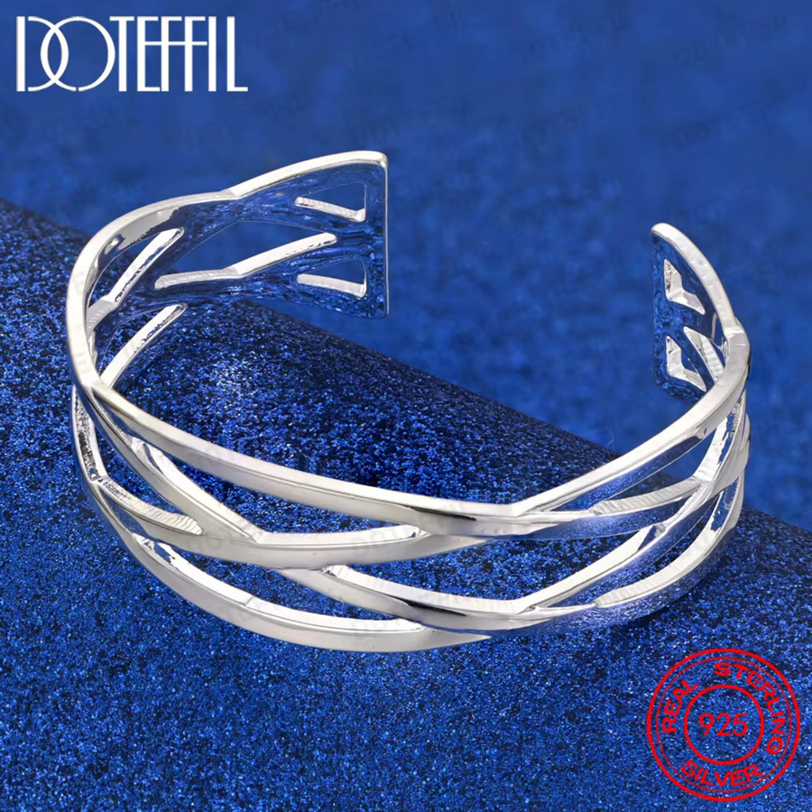 DOTEFFIL Armreif 925 Sterlingsilber, Unisex - Bild 2