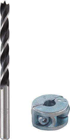 Wolfcraft Dübelbohrer aus Edelstahl in Silber, Durchmesser: 8 mm - Bild 1