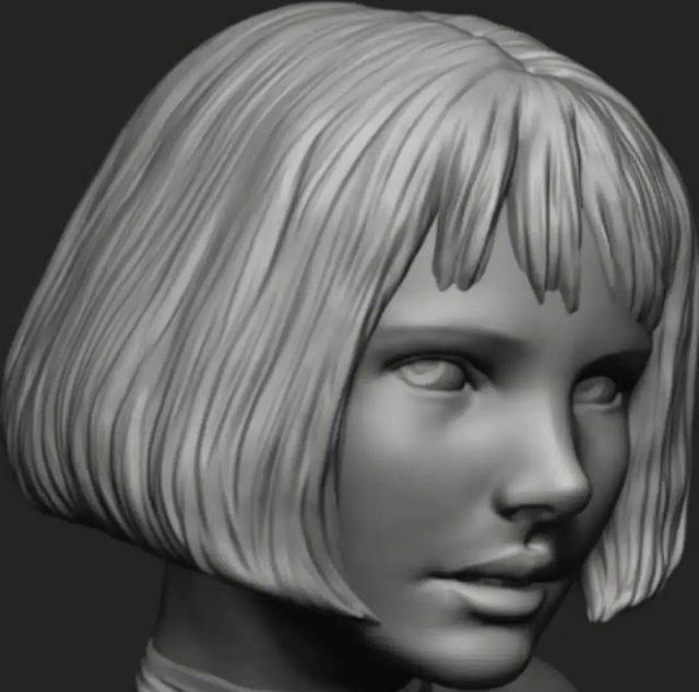 BANGSHE Resin Modellbausatz 1/10 Scale Büste Natalie Portman unbemalt grau - Bild 1