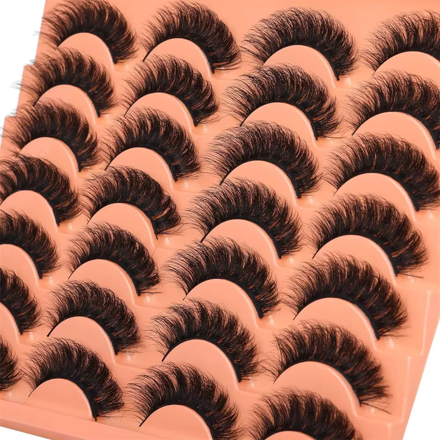JIEFUXIN Künstliche Wimpern, Black, Natürlich, 14 Paar - Bild 3