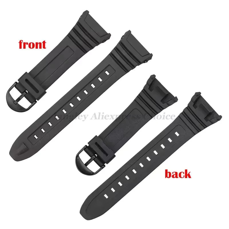 Casio Uhrenarmband, Silikon, Schwarz, Herren - Bild 2