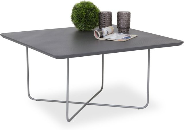 Couchtisch SOFT 7760 von HASSE in Grau, quadratisch und modern, B/T/H: 85 x 85 x 43 cm - Bild 1