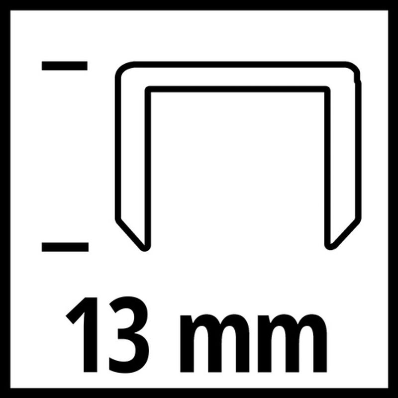 Einhell Tackerklammern aus Stahl, silberfarben, 3000 Stück, B: 5,7 mm x H: 13,0 mm - Bild 2