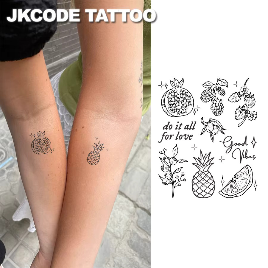 JKCODE TATTOO Kräuter-Tattoo-Sticker, Damen - Bild 3
