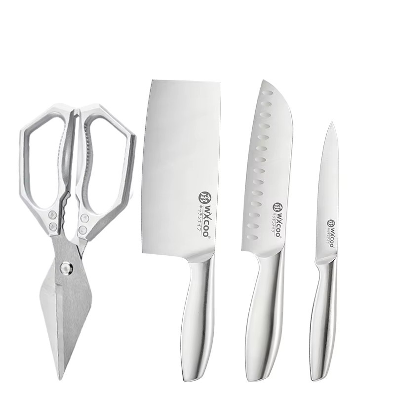 WXCOO Küchenschere aus Edelstahl in Silber zum Schneiden von Fleisch und Obst - Bild 2