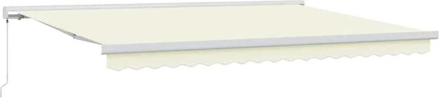 vidaXL Einziehbare Markise in Creme/Beige aus Polyester und Aluminium, B: 450 cm, T: 300 cm - Bild 1