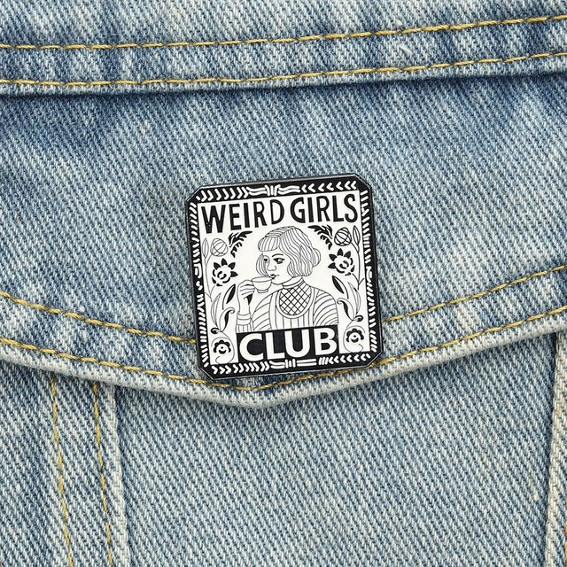 Weird Girls Club Emaille-Pins, Damen, Punk-Gothic - Bild 1