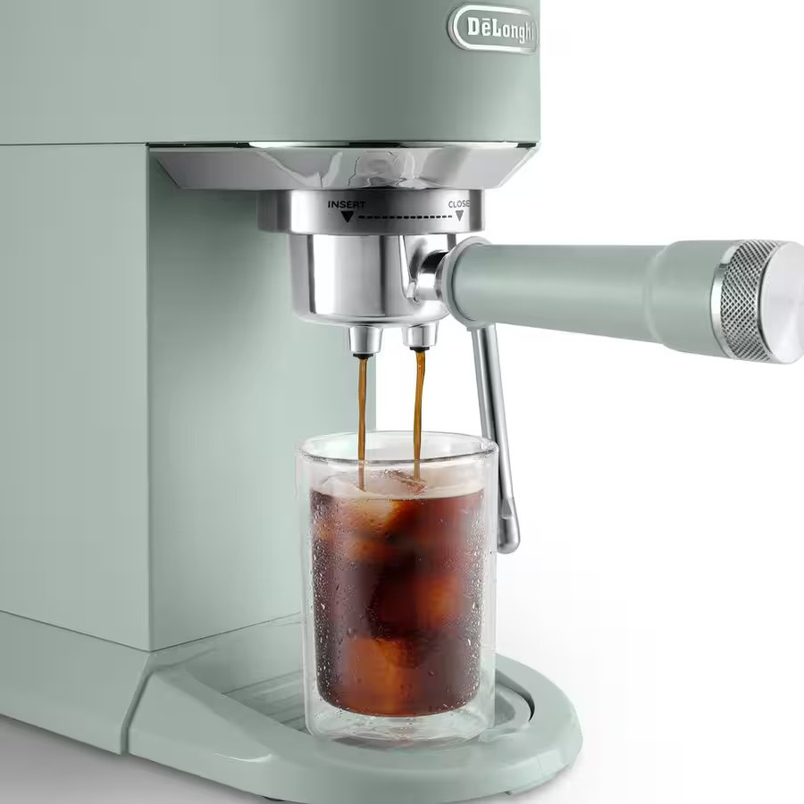 De'Longhi Dedica Duo EC890.GR Espressomaschine mit Touch-Display, Cold Brew Funktion und Dampflanze in Grau und Grün - Bild 3