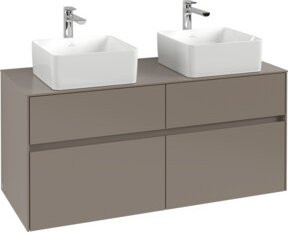Villeroy & Boch Waschtischunterschrank Collaro in Volcano Black, Wandhängend, B/H/T: 120 x 54,8 x 50 cm - Bild 1