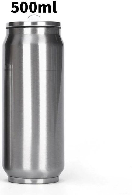 AdretBrook Reisebecher aus Edelstahl vakuumisoliert mit verdicktem Design für das Auto, Silber, 500 ml - Bild 1