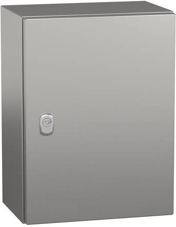 Schneider Electric SPACIAL S3X Edelstahl 316L Schaltschrank mit Scotch Brite Oberfläche in Silber, H: 40 cm, B: 30 cm, T: 20 cm - Bild 1