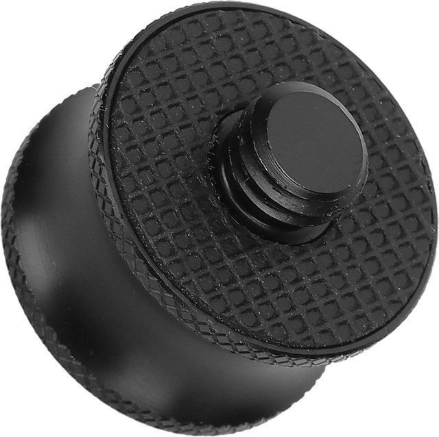 DIYelecs Metalladapterschraube für Kamerastativ-Kugelkopf und Einbeinstativhalterung, 14 mm Buchse auf 38 mm Stecker, Schwarz - Bild 1