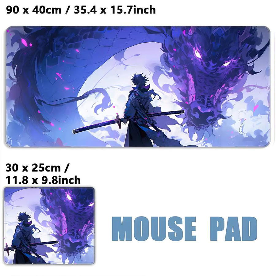 Mairuige Schreibtischunterlage XXL mit Anime Drache Design als minimalistisches Mauspad - Bild 3