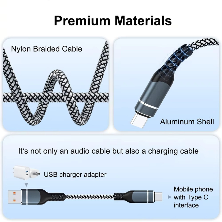 USB-C auf Dual-RCA Audio-Adapter mit 3,5-mm-Klinke in Schwarz für Heimkinosysteme und DVD-Player - Bild 2