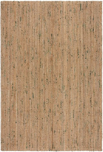 Flair Rugs Kurzflorteppich Jute Boucle in Naturgrün und Beige, B/T: 200 x 290 cm - Bild 1