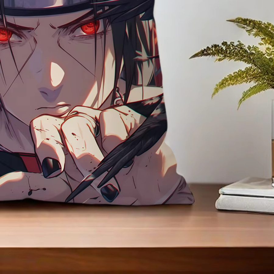 Naruto Itachi Uchiha Kissenbezug mit Grafikprint, Mehrfarbig, 30 x 30 cm - Bild 5