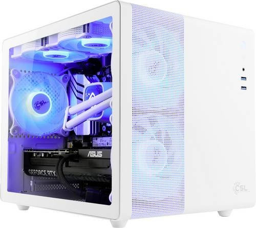 CSL Computer Gaming PC M11850H Desktop PC in Weiß mit AMD Ryzen 7 8700F, 32GB RAM, 2TB SSD und Nvidia GeForce RTX 5070 12GB unter Windows - Bild 1