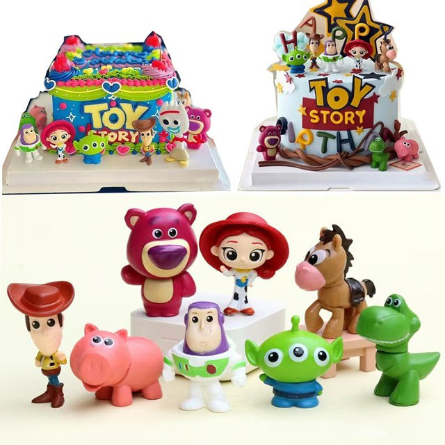 Bandai Disney Toy Story 4 Woody Buzz Lightyear Q-Version Actionfiguren, Mini-Puppen - Bild 1
