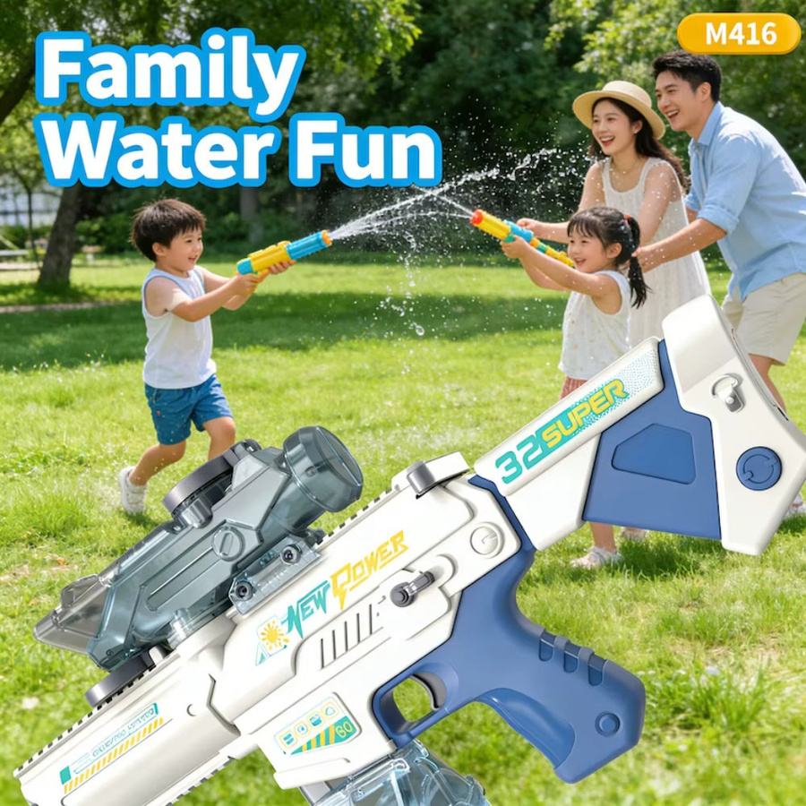 CTMA M416 Elektrische Wasserpistole mit externer Wasserflasche, Rot, Bunt / Mehrfarbig - Bild 5