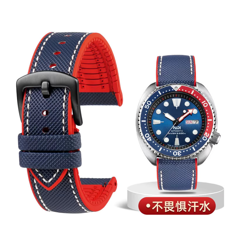 ZETHYDUM Uhrenarmband Nylonkautschuk, Unisex - Bild 4