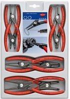 Knipex Präzisions-Sicherungsringzangen-Set 00 20 04 SB für Außen- und Innenringe mit verschiedenen Spannweiten und Spitzenformen - Bild 1