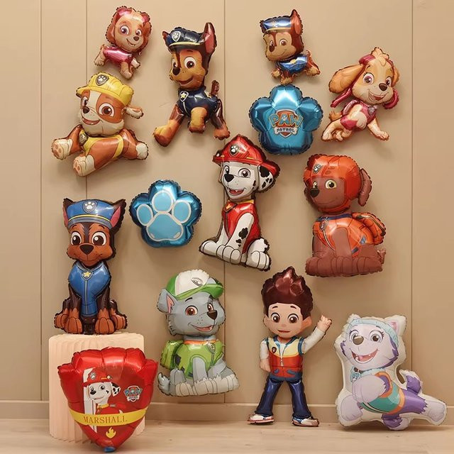 Paw Patrol Ballon Set, Aluminium Film Ballon - Bild 1