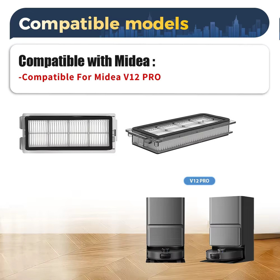 Midea V12 Pro HEPA-Filter Ersatzset in Weiß für Saugroboter - Bild 2