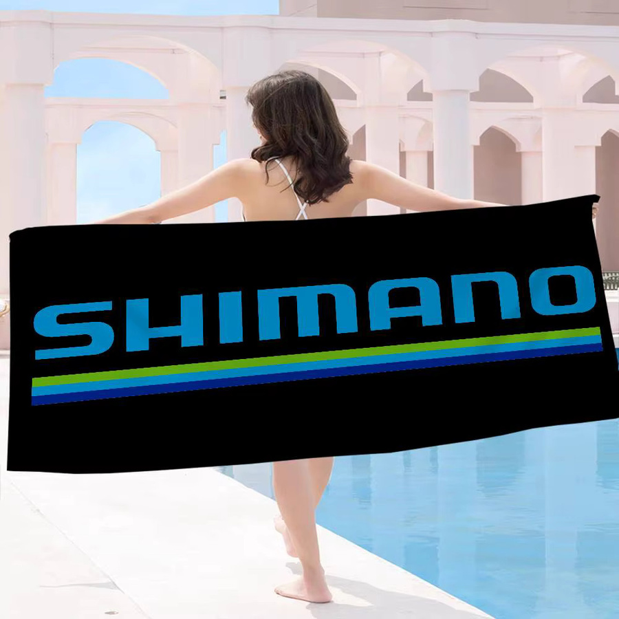 S-Shimano Mikrofaser-Strandtuch in Schwarz, schnelltrocknend und sandabweisend für Strand, Pool, Yoga und Reisen - Bild 2