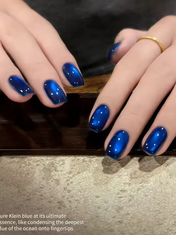 MIANEL Nagellack Gel, Blau, Katzenaugen-Nail Art - Bild 5