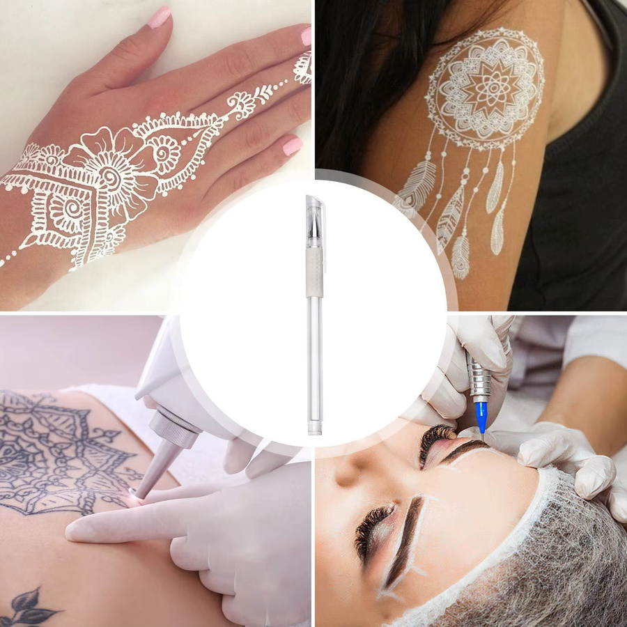 Skin Scribe Pen Arm Markierungsstift in Weiß für Body Art und Position Mapping zum Zeichnen auf der Haut - Bild 3