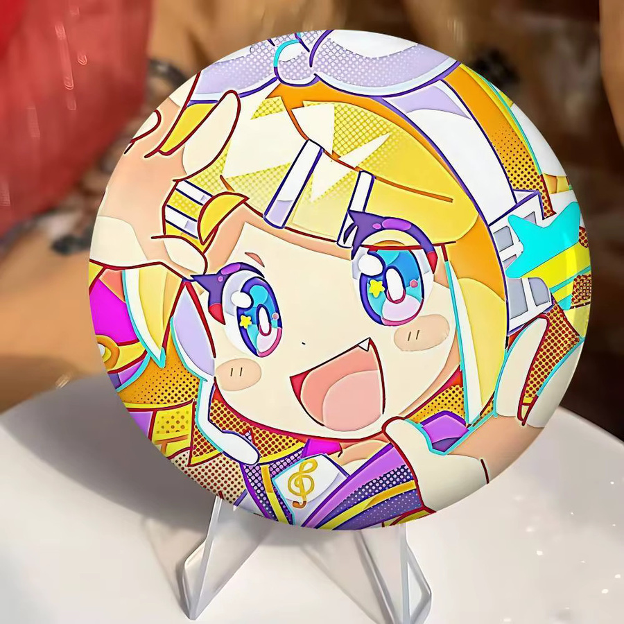 Kayou Anime Project SEKAI Metall-Pin runder Cartoon-Anstecker in Multicolour - Bild 4